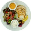 Greek Mezze Bowl with Chicken
