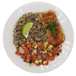 Alaskan Wild-Caught Salmon with Roasted Vegetable Rainbow Quinoa