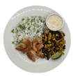 Baja Shrimp Burrito Bowl with Roasted Corn and Black Beans