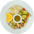 Honey Mustard Chicken with Roasted Veggies & Red Potatoes