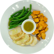 Rosemary Lemon Chicken with Sweet Potatoes and Green Beans