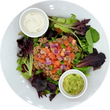 Fiesta Salad - Lentil Walnut Taco Salad with Cashew Sour Cream, Guacamole & Pico de Gallo