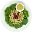 Power Salad - Basil Mint White Beans with Spinach and Grapes