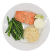 Wasabi Salmon with Sesame Green Beans